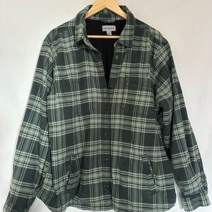 CARHARTT Rugged Flex Flannel Fleece Lined Plaid Shacket Boys - Size XXL (20)